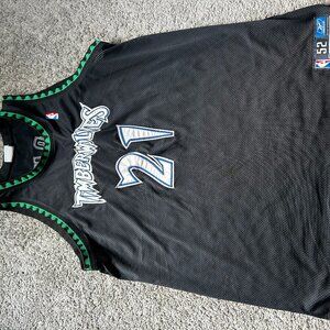 Reebok Kevin Garnett Minnesota Timberwolves Jersey Authentic Size 52 Stitched
